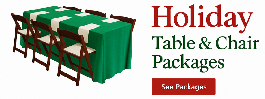holiday table and chair packages